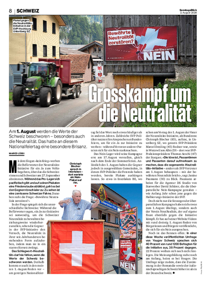 Grosskampf um die Neutralität