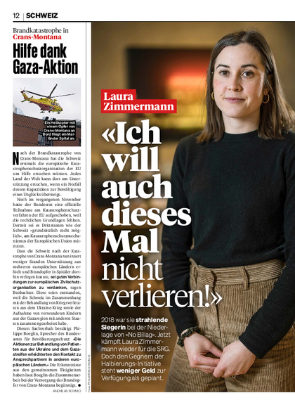 «Ich will auch dieses Mal nicht verlieren»
