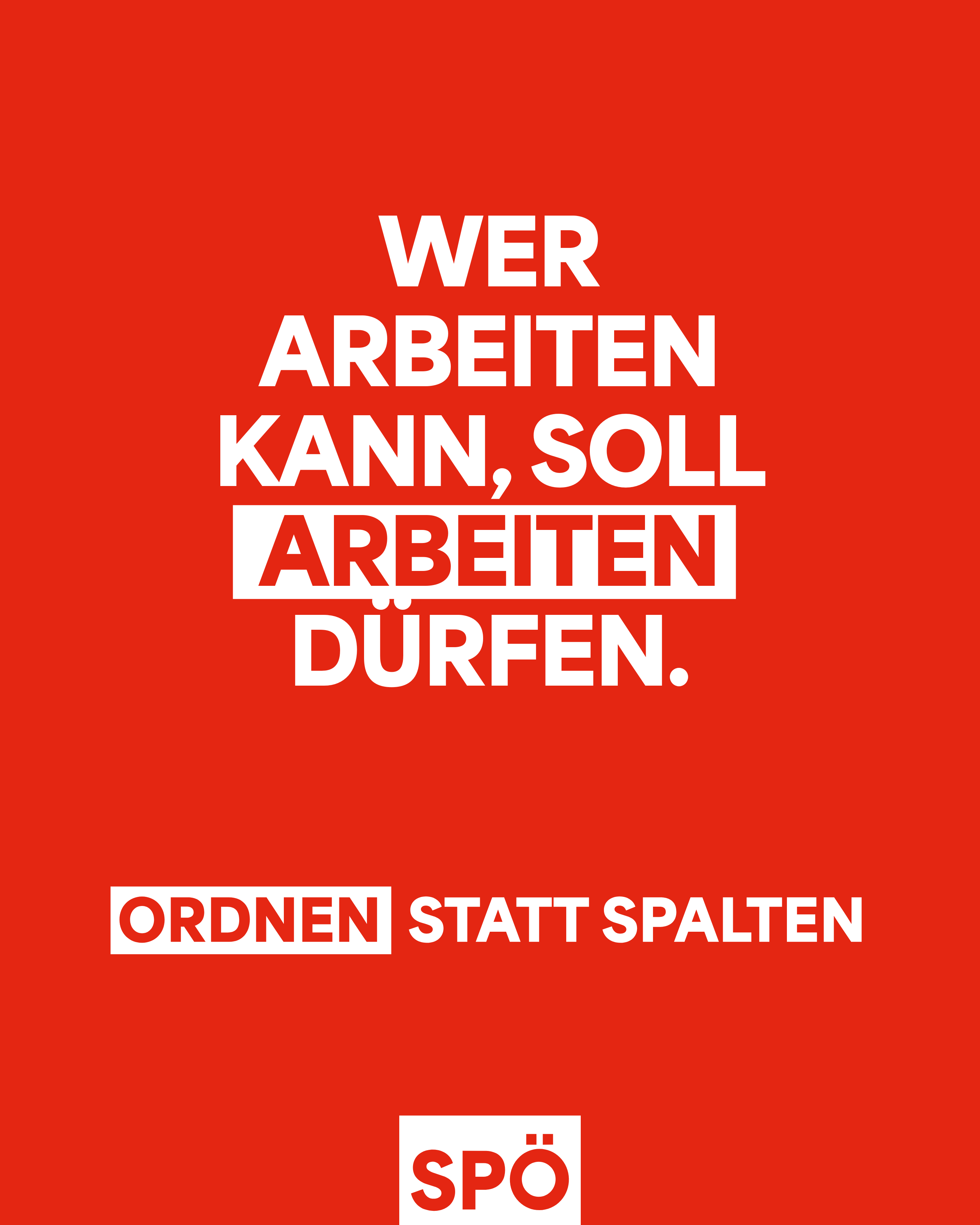 Positionierungskampagne für die SPÖ